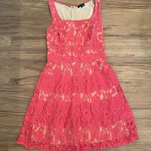 Coral Lace Dress